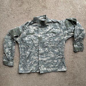 Army Combat Uniform Coat Mens Medium Reg Digital Camo Cotton Nylon Ripstop ACU